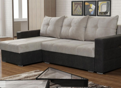 Luxury Corner Couch L-shape Edel Modern Sofas Italy Furniture Textile Beige Fabric new